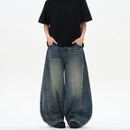 VINTAGE STORM —WIDE-LEG JEANS