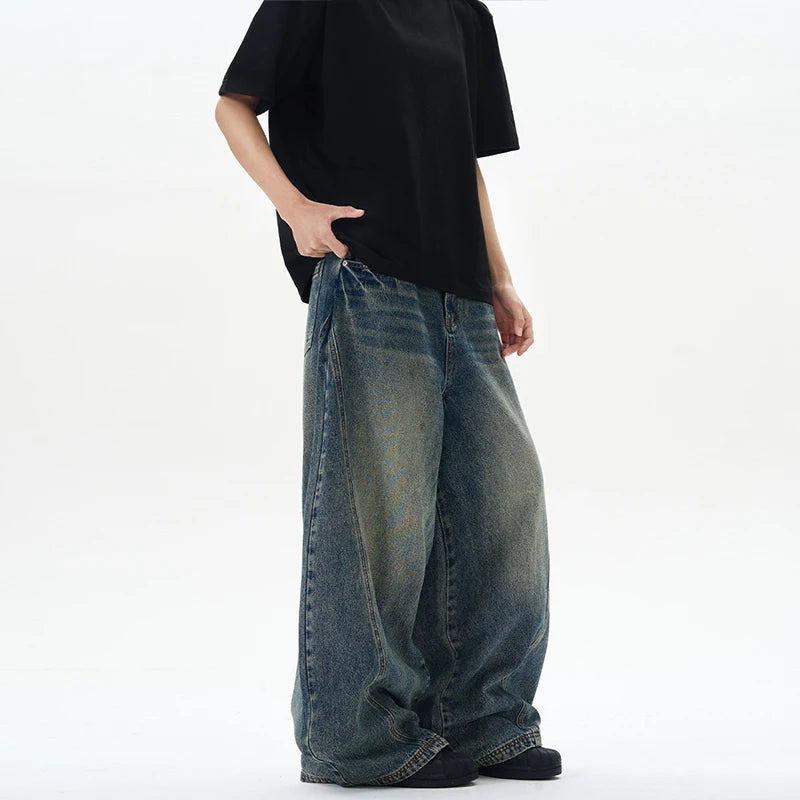 VINTAGE STORM —WIDE-LEG JEANS
