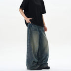 VINTAGE STORM —WIDE-LEG JEANS