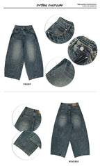 VINTAGE STORM —WIDE-LEG JEANS