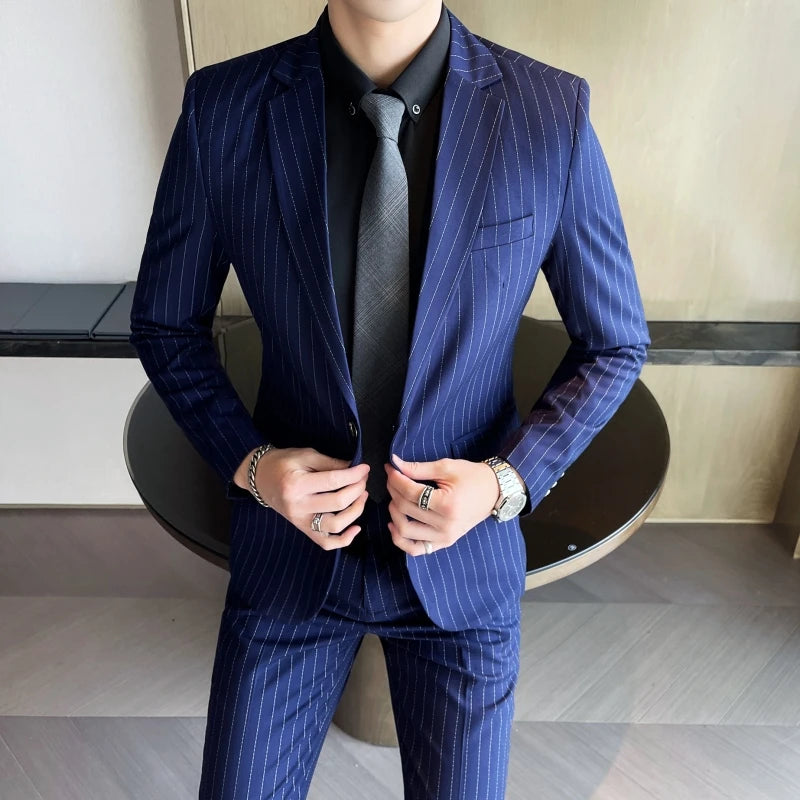 GENTLEMAN™ — Premium Pinstripe Suit