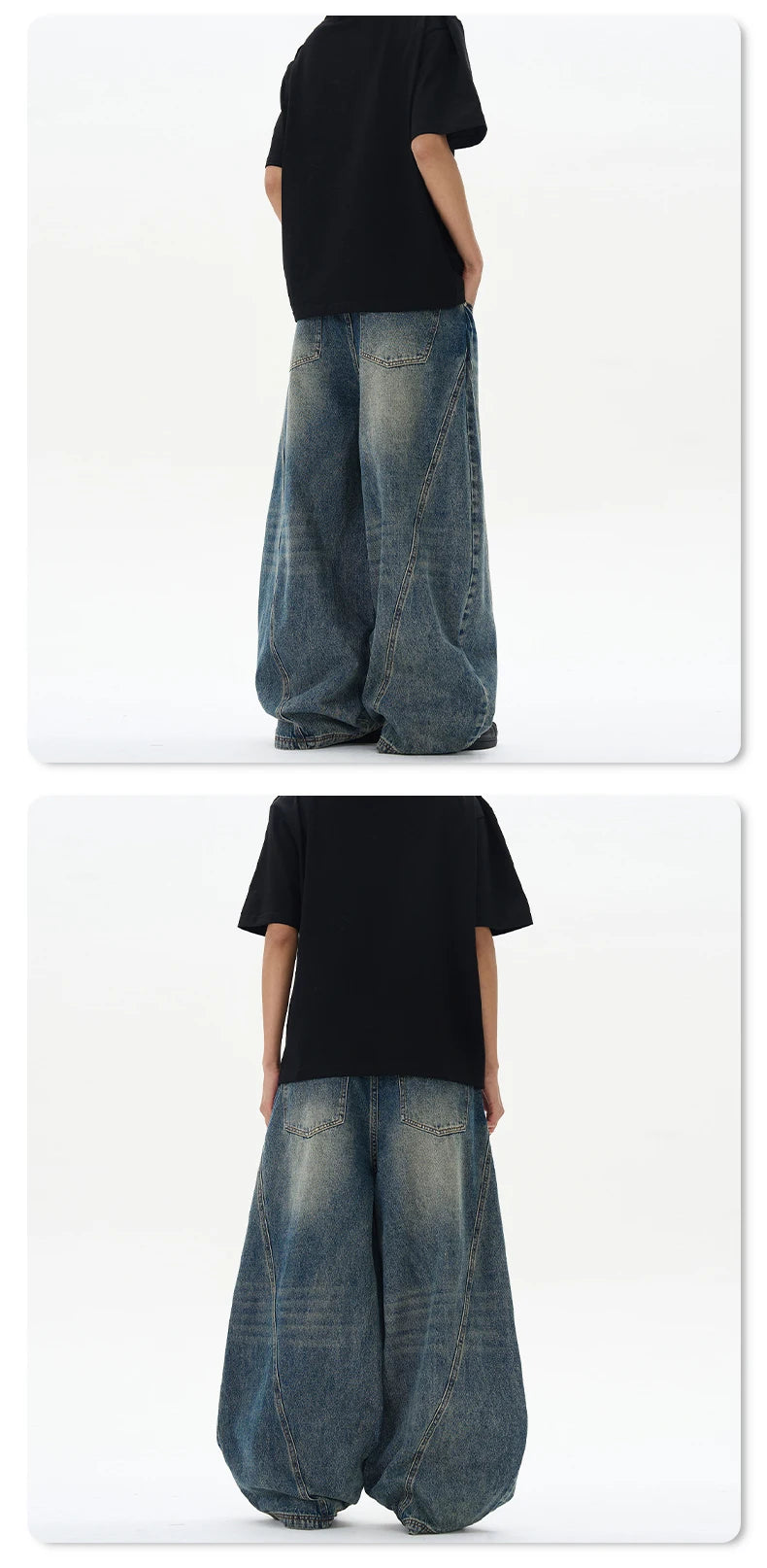 VINTAGE STORM —WIDE-LEG JEANS