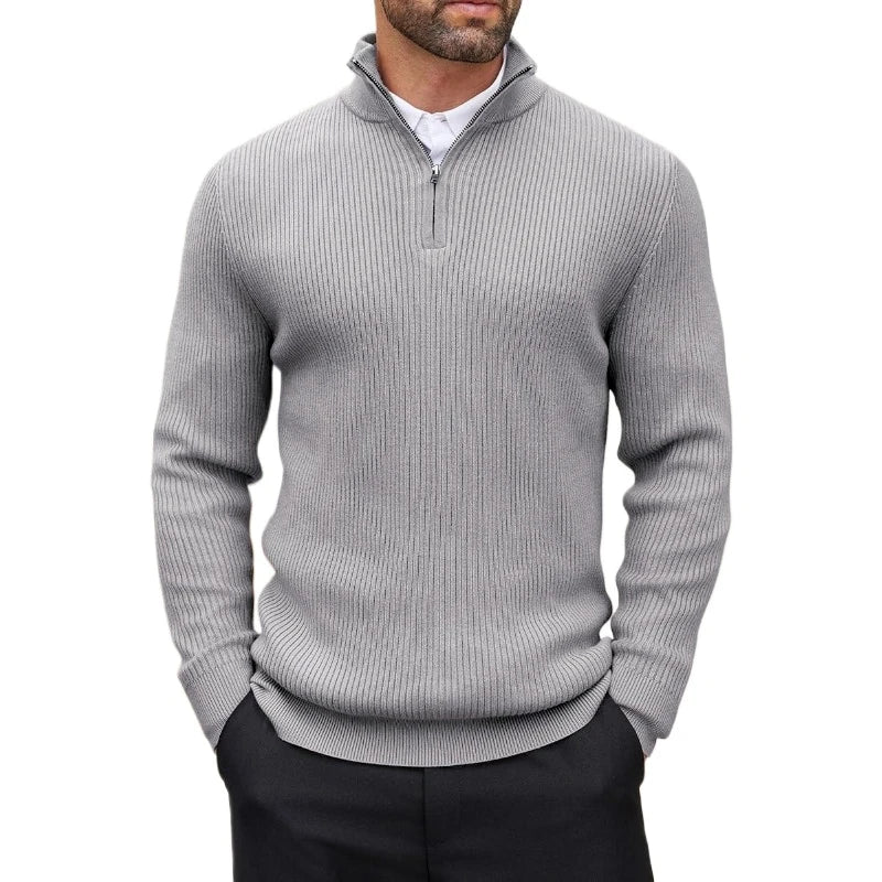 ANIMAL™ — Striped Zip Sweater