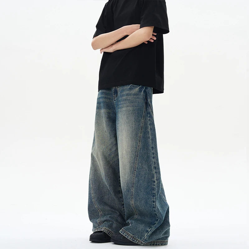 VINTAGE STORM —WIDE-LEG JEANS