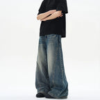 VINTAGE STORM —WIDE-LEG JEANS