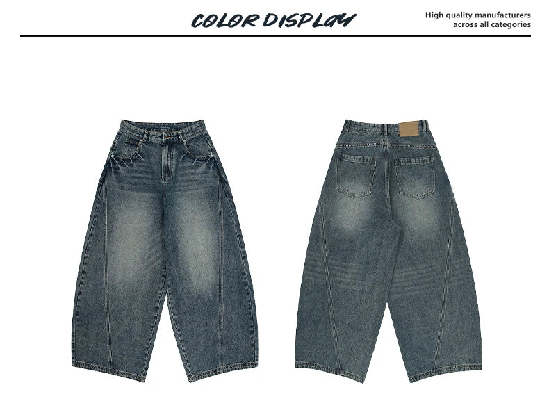 VINTAGE STORM —WIDE-LEG JEANS