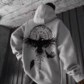 RAVENRUNE™— Norse Oversized Dark Graphic Hoodie