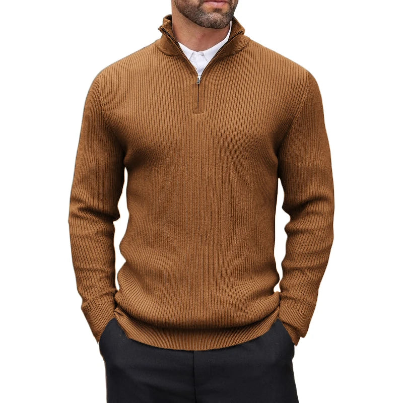 ANIMAL™ — Striped Zip Sweater