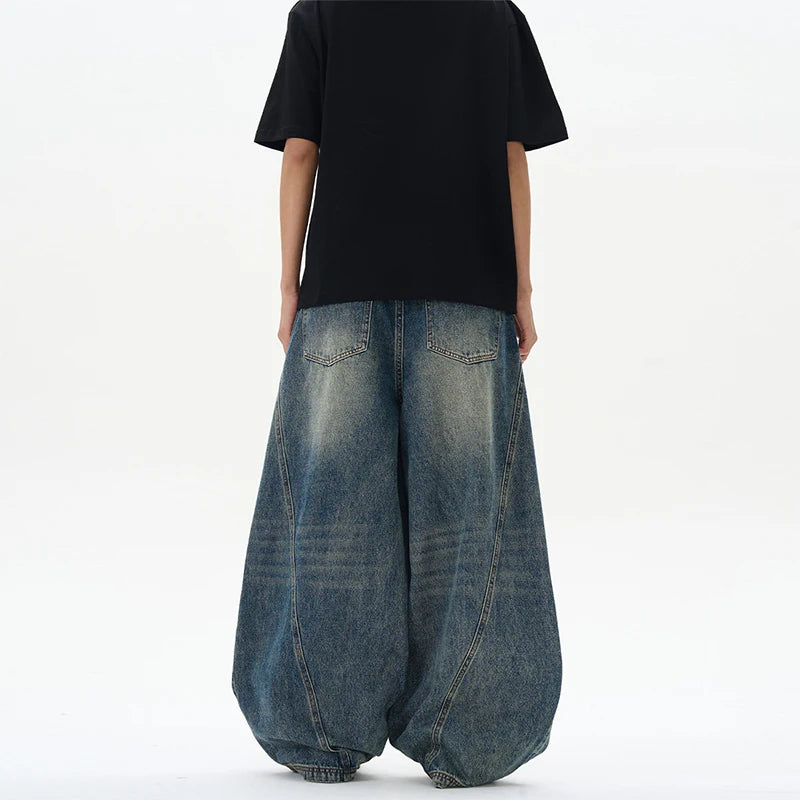 VINTAGE STORM —WIDE-LEG JEANS