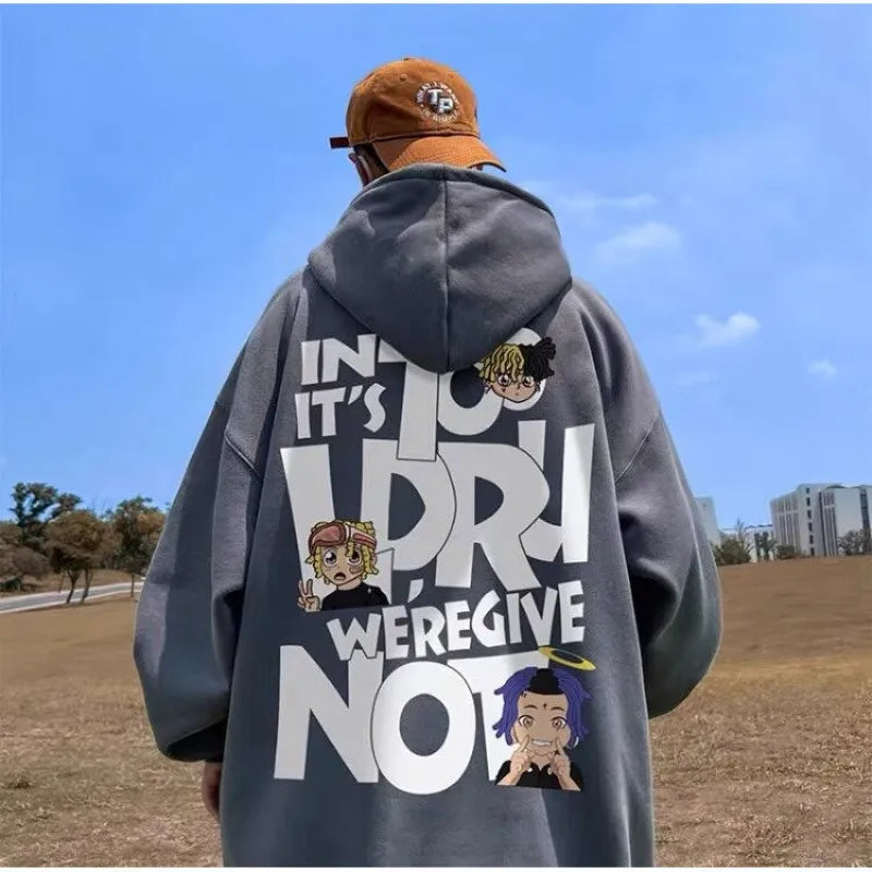 REBELVANE ™— Graphic Oversized Hoodie