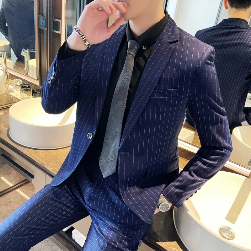 GENTLEMAN™ — Premium Pinstripe Suit
