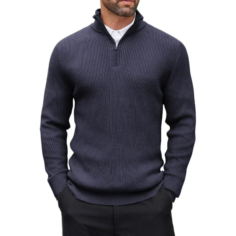 ANIMAL™ — Striped Zip Sweater