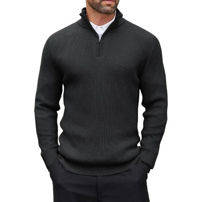 ANIMAL™ — Striped Zip Sweater