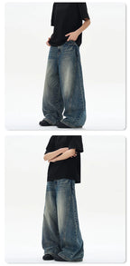 VINTAGE STORM —WIDE-LEG JEANS