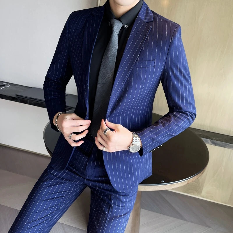 GENTLEMAN™ — Premium Pinstripe Suit